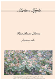 Five Piano Pieces