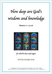How deep are God's wisdom