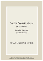 Sacred Prelude, Op.15a