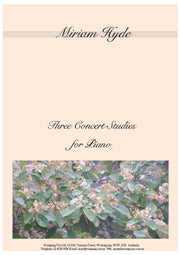 Three Concert Studies for Piano