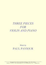 Three Pieces for Violin and Piano