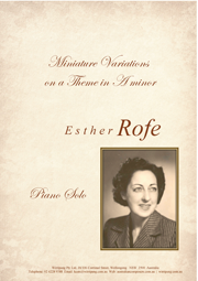 Miniature Variations on a Theme in A minor