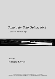 Sonata for Solo Guitar, No. 1